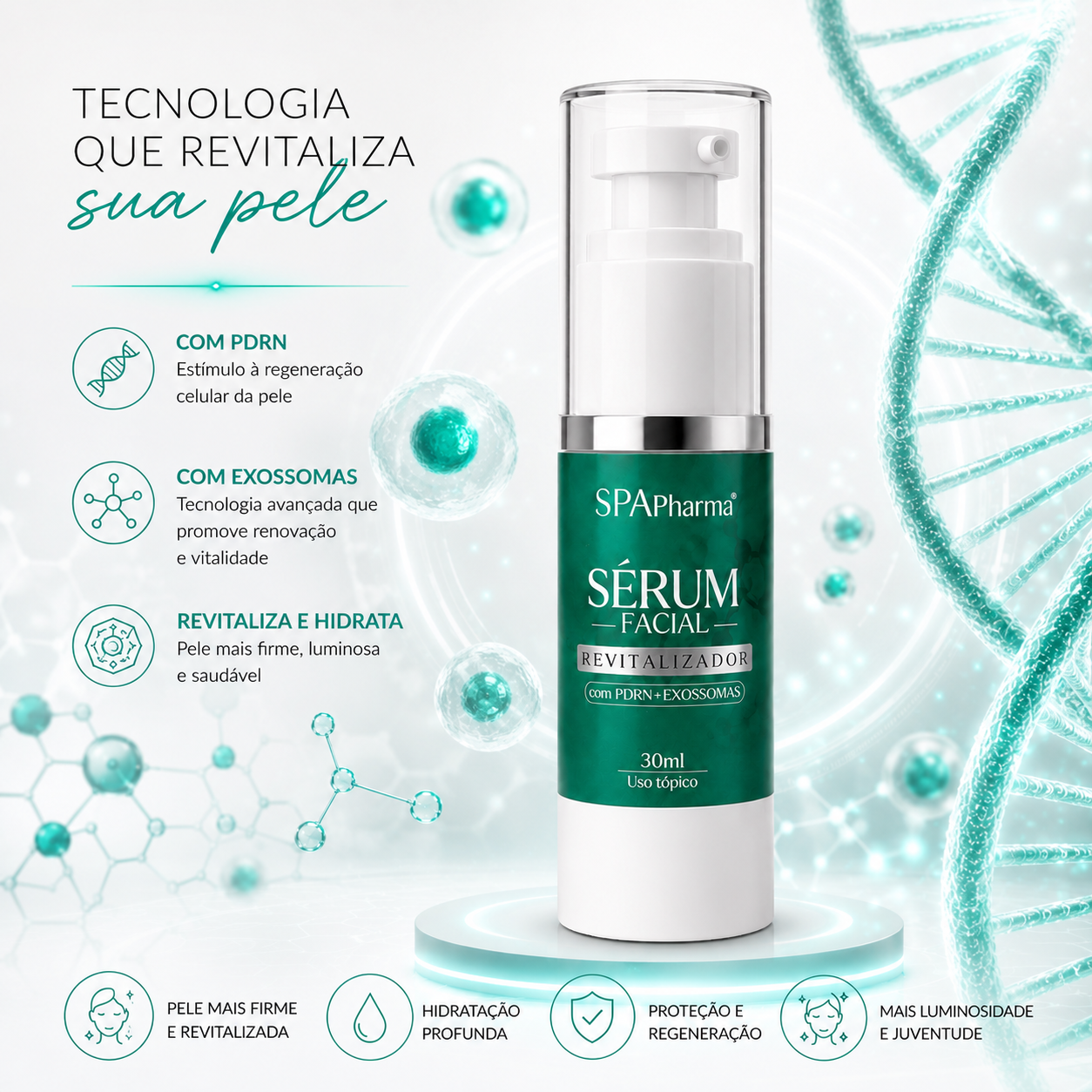 Kit Efeito Microagulhamento: Peeling Biológico Mineral + Sérum PDRN com Exossomas