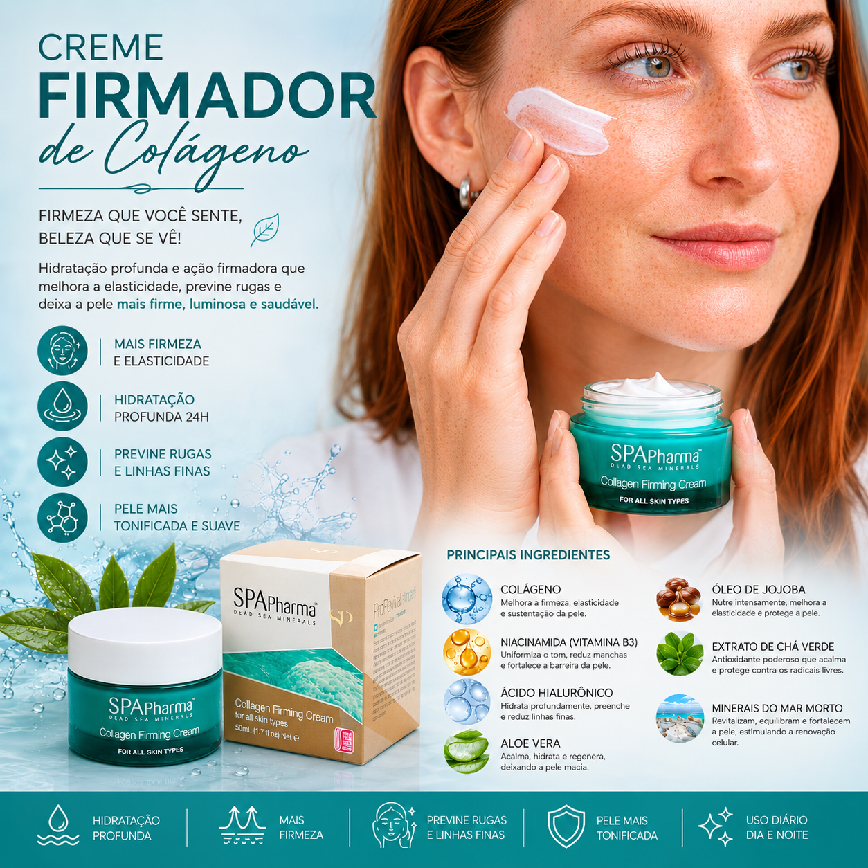 Kit Skincare Preventivo: Sérum Multivitaminas C e E + Creme Firmador de Colágeno