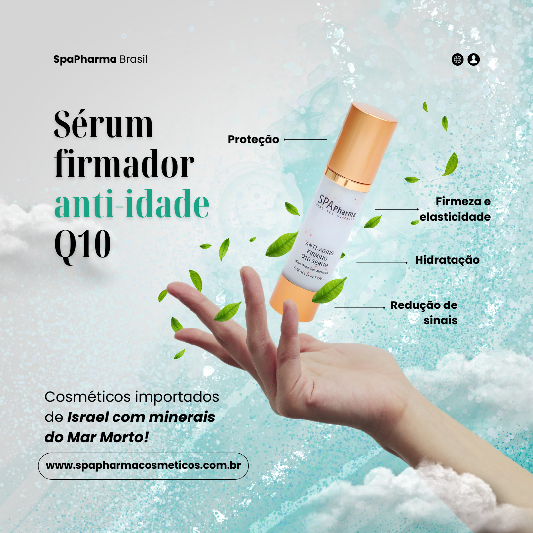 Sérum Anti-idade Firmador com Q10 e Ácido Hialurônico - 50ml