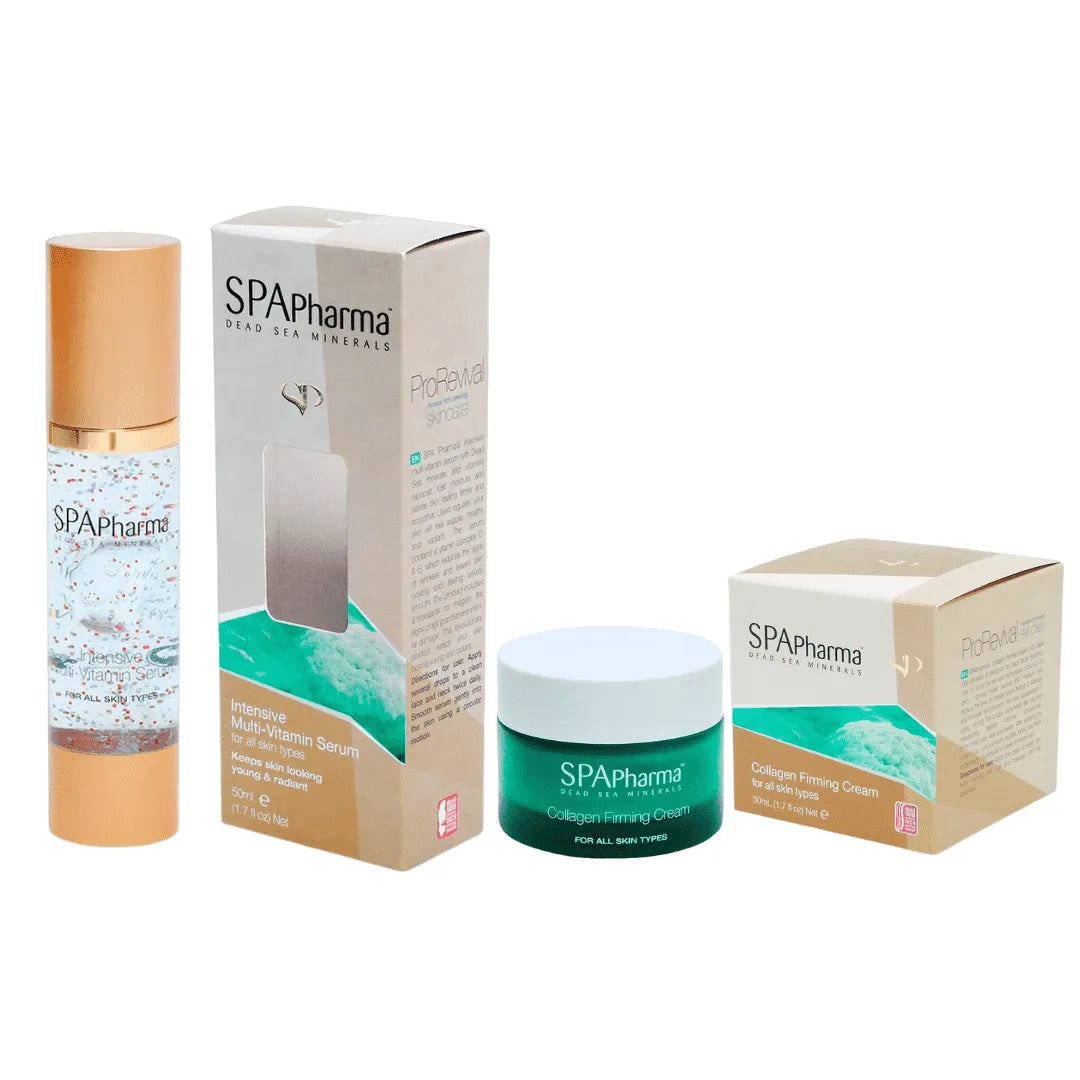 Kit Skincare Tratamento e Prevenção Rugas - Creme Colágeno Noite e Sérum Vitaminas Dia