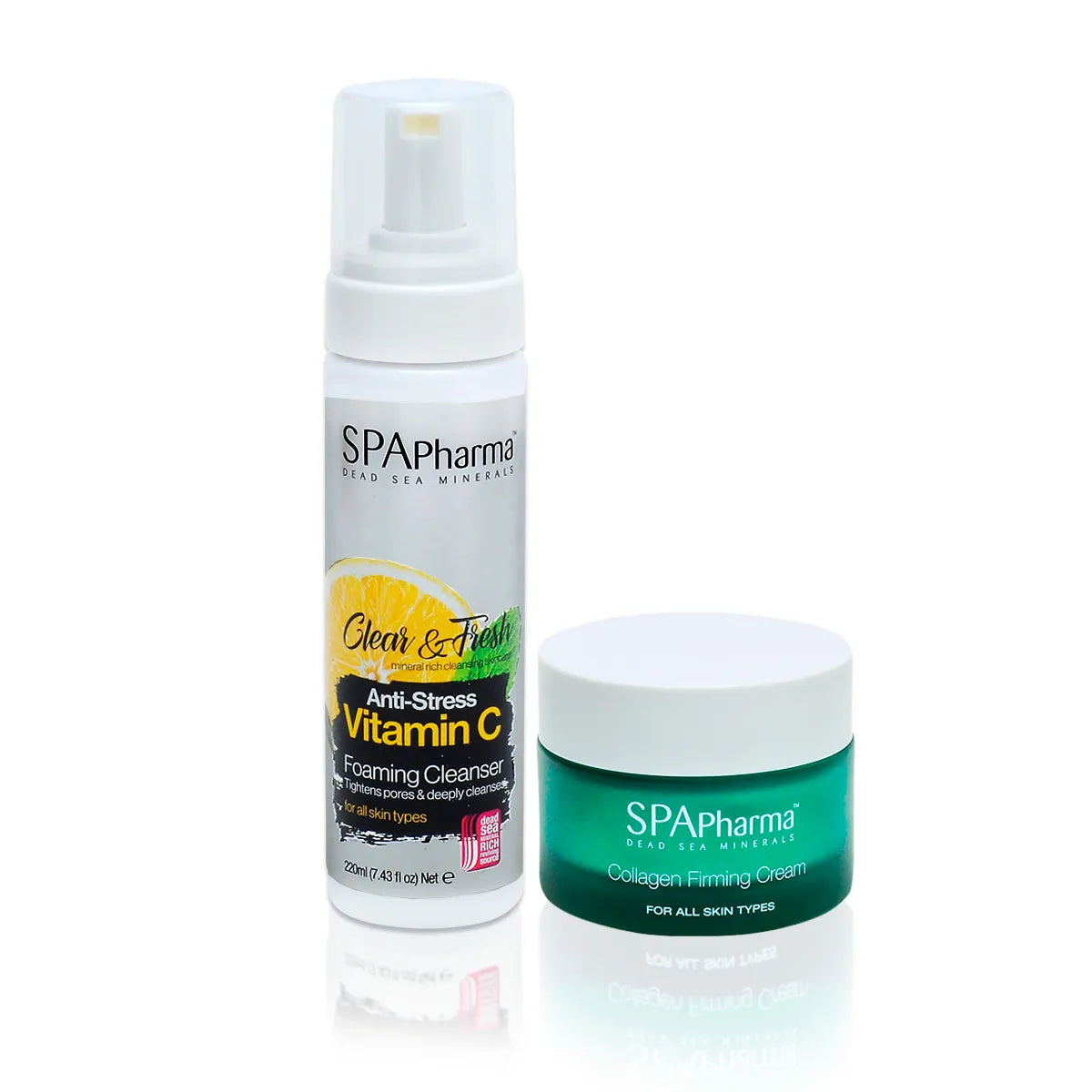 Kit Espuma de Limpeza com Vitamina C + Creme Firmador com Colágeno