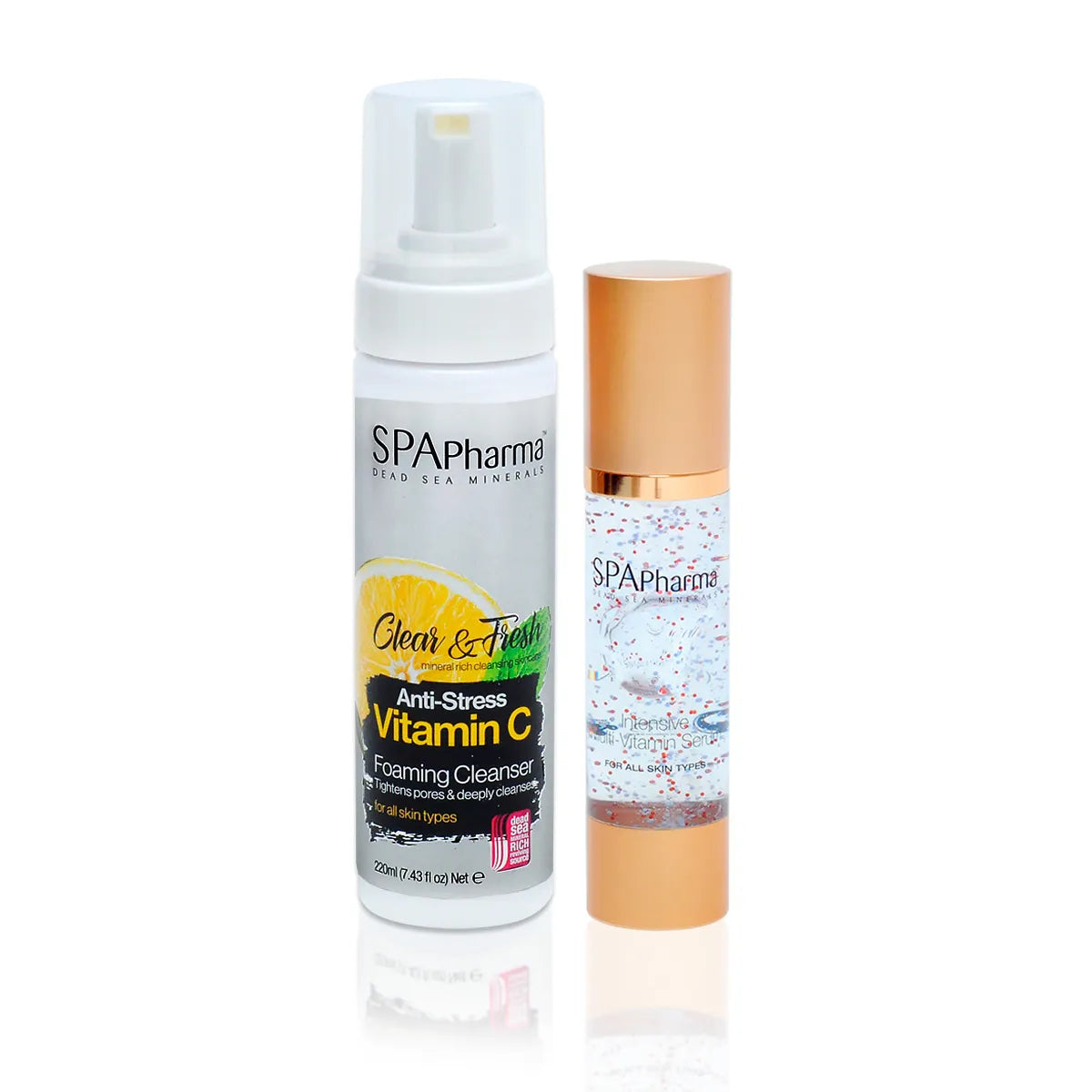 Kit Espuma de Limpeza com Vitamina C + Sérum Multivitaminas